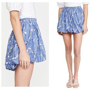 CAROLINE CONSTAS Rae bubble skirt NWT Paisley print